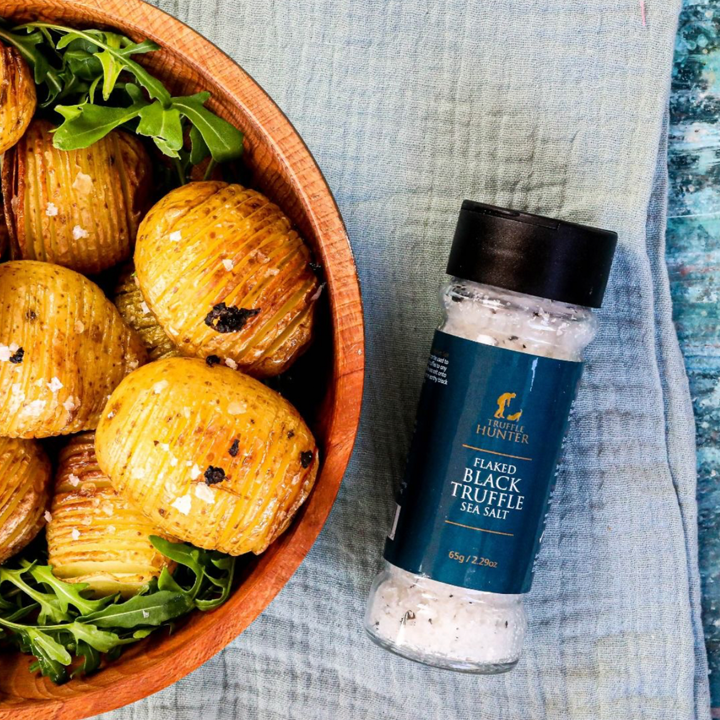 BLACK TRUFFLE SEASALT IN SPICE JAR 65G