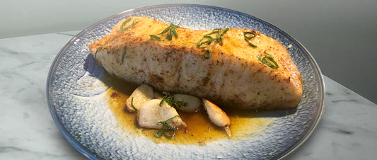 Seared Chilean Seabass with Citrus Glaze