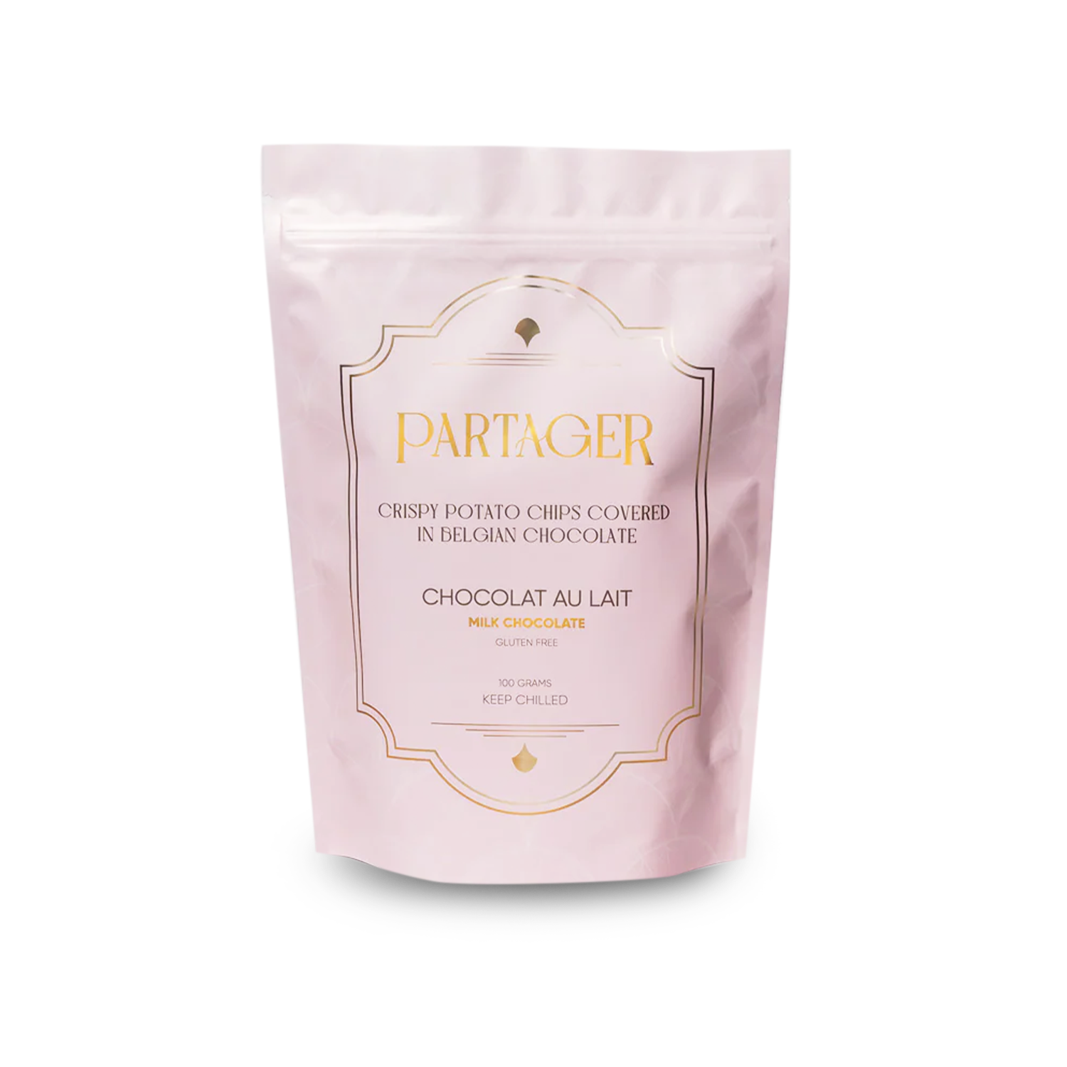 Partager Milk Chocolate Covered Potato Chips 100g