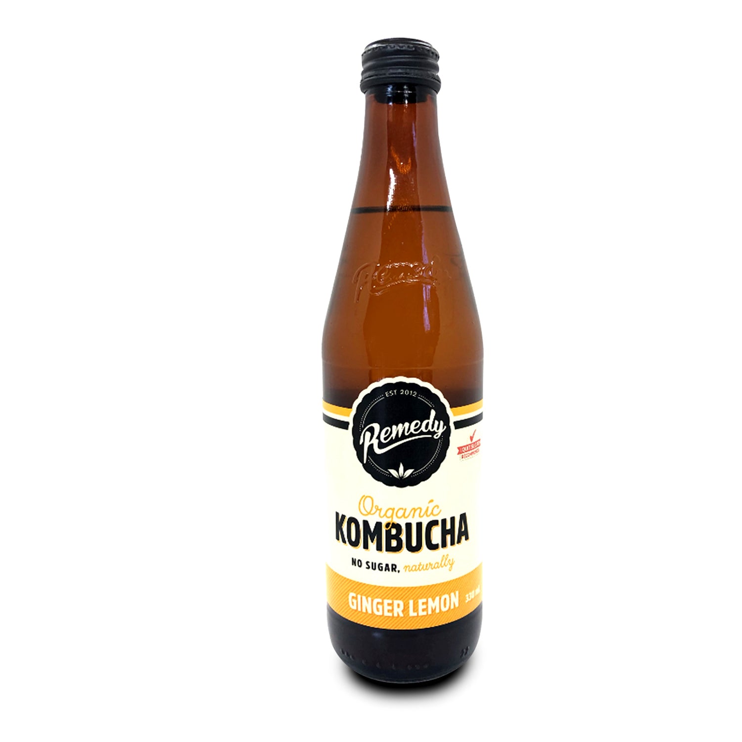 Remedy Organic Kombucha Ginger Lemon 300ml